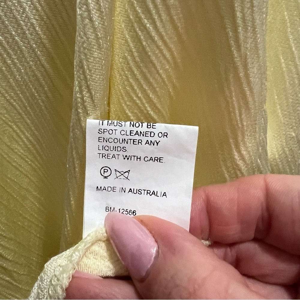 Bec + Bridge Maxina Crossover Maxi Dress In Ice Yellow - Picture 11 of 11